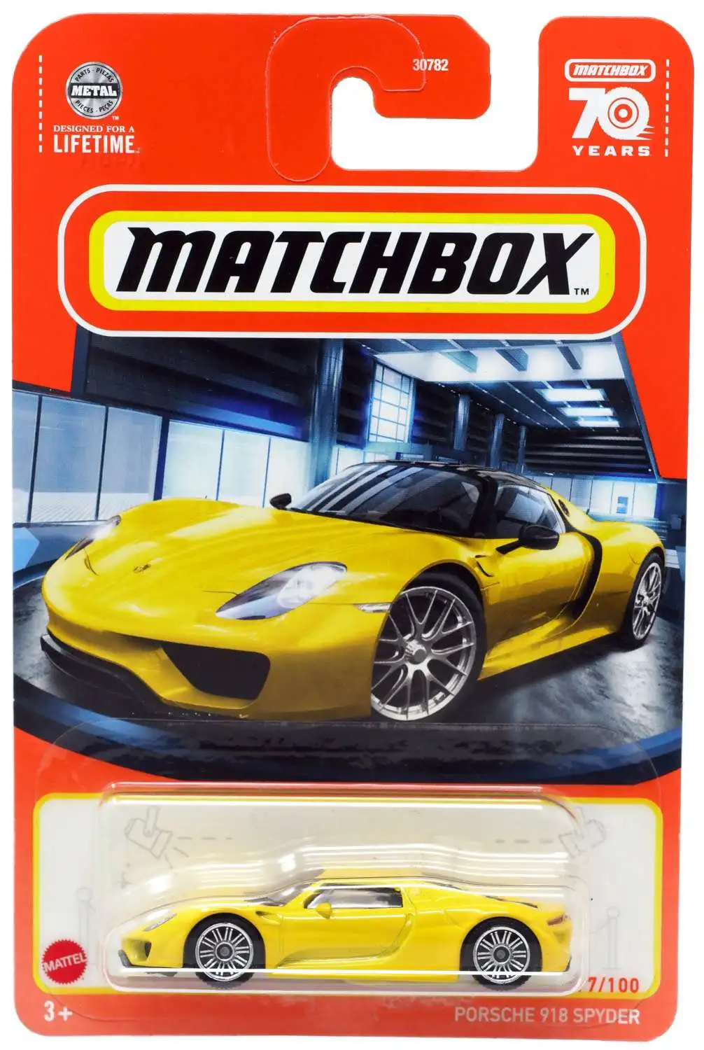 Matchbox Porsche 918 Spyder Diecast Car