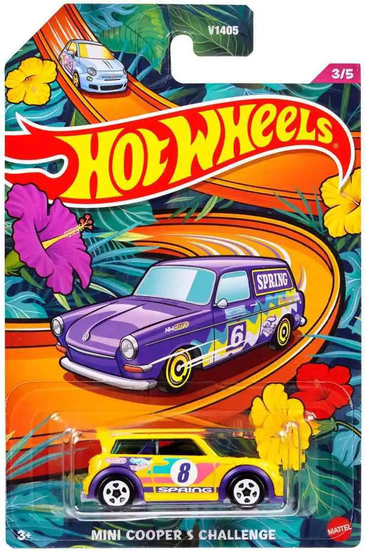 Hot Wheels 2024 Spring / Easter Mini Cooper S Challenge Diecast Car [Damaged Package]