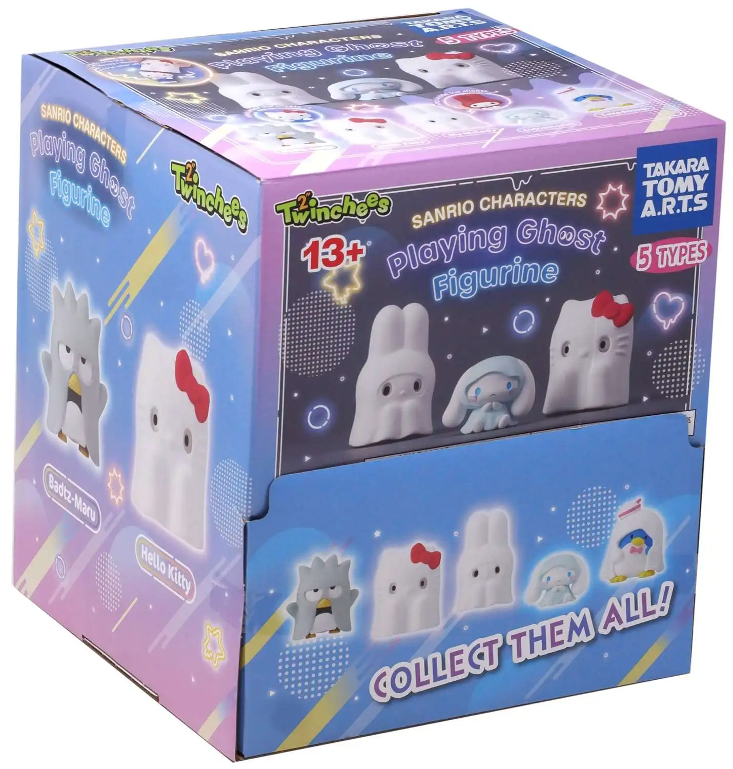 Twinchees Sanrio Characters Playing Ghost Figurine Mystery Box [24 Packs]