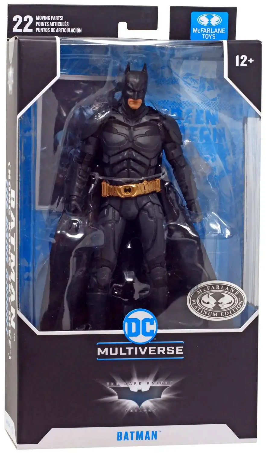 McFarlane Toys DC Multiverse The Dark Knight Batman Action Figure [Hong  Kong Sky Dive, Platinum Edition]