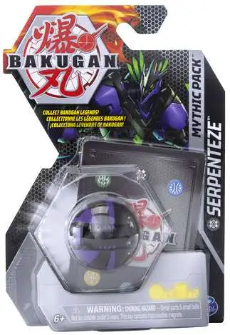 Bakugan Mythic Pack Serpenteze Single Figure & Trading Card
