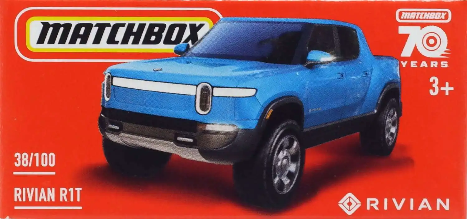 Matchbox 70th Anniversary Rivian R1T Diecast Car [Blue]