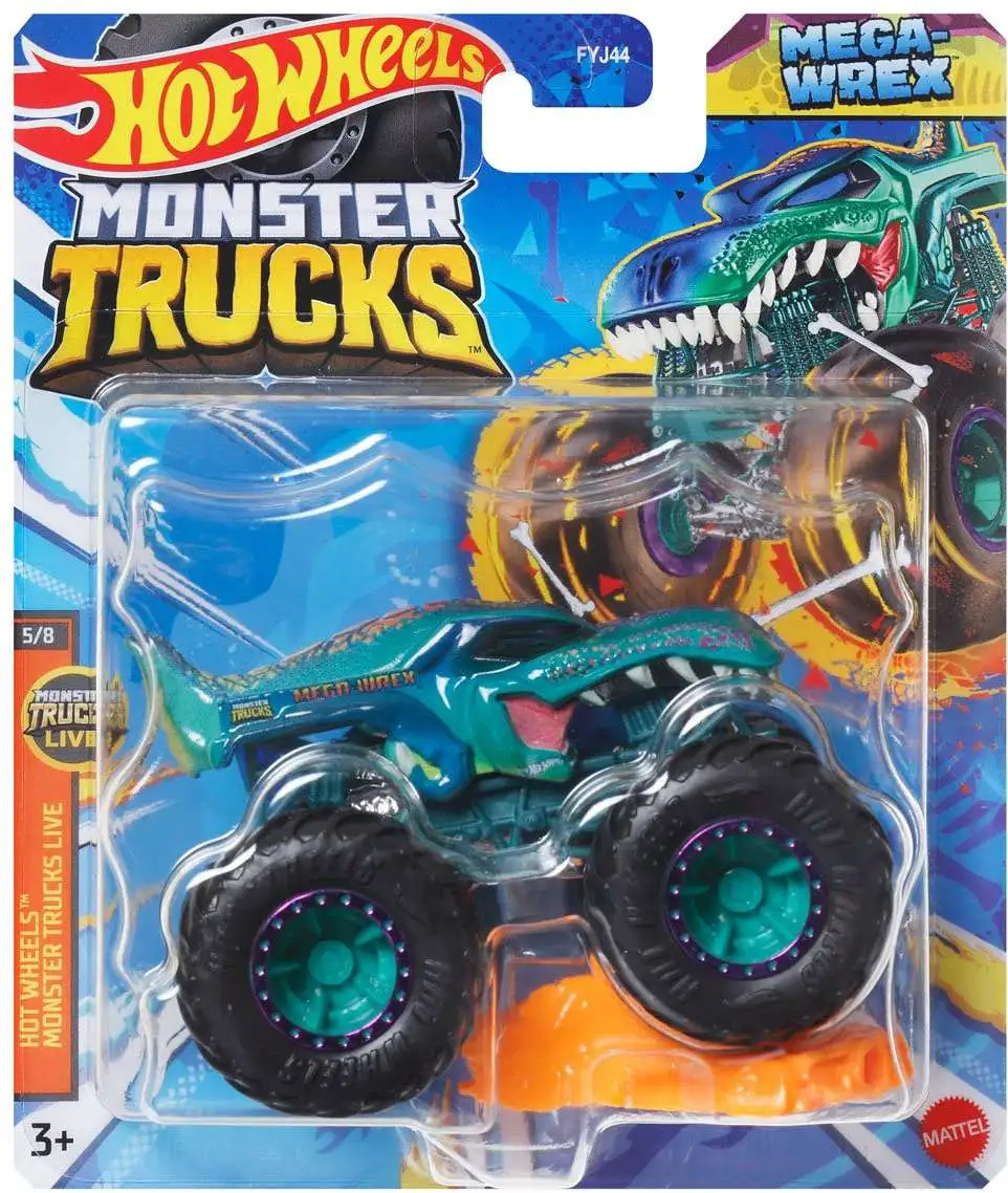 Hot Wheels Monster Trucks Live Mega-Wrex Diecast Car