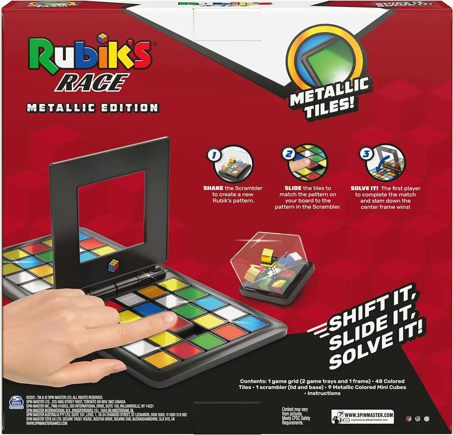 Rubiks Rubiks Race Game Metallic Edition Spin Master - ToyWiz