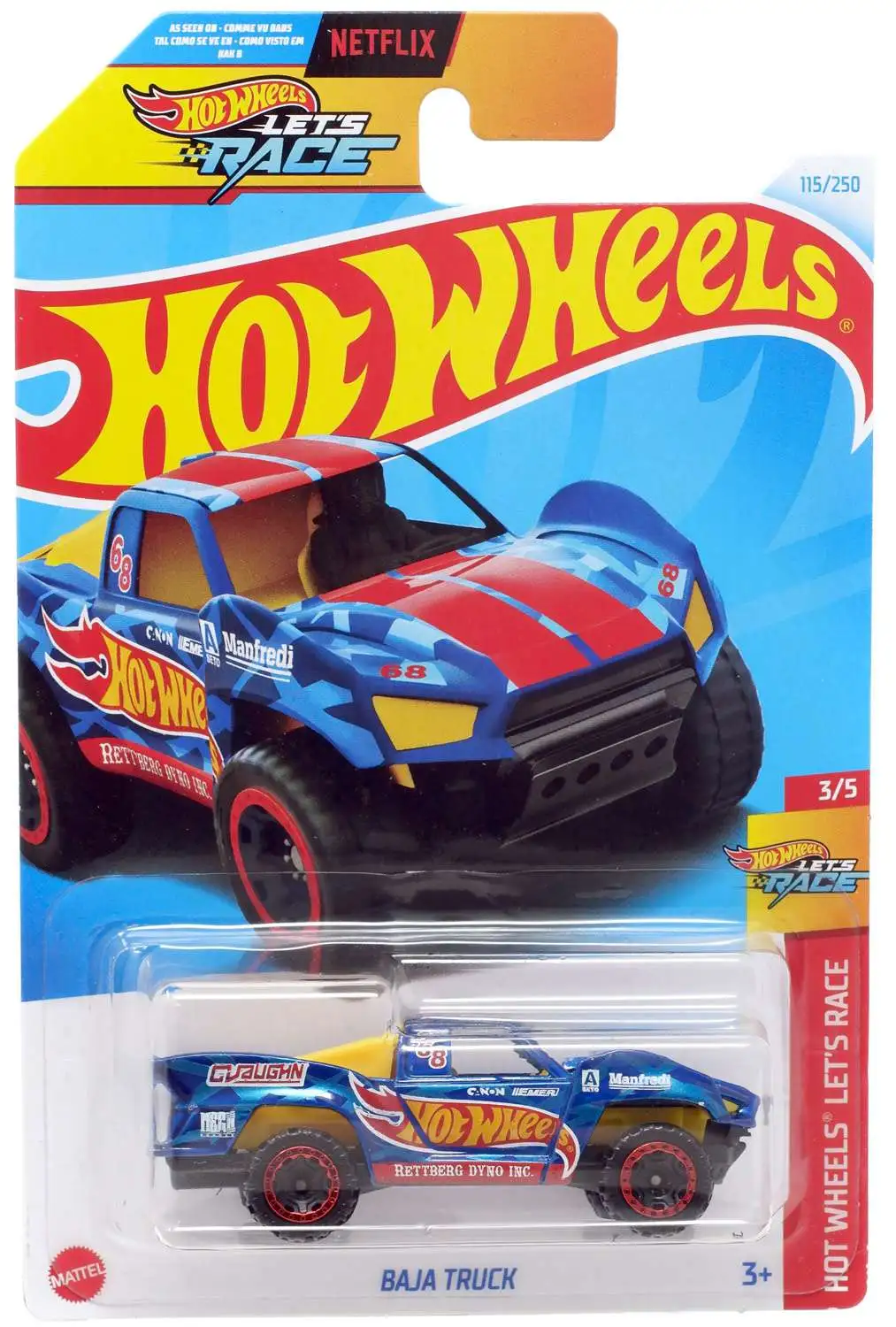 Hot Wheels Lets Race Baja Truck 164 Diecast Car Mattel Toys - ToyWiz