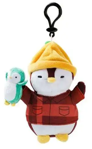Pudgy Penguins Yellow Hat with Owl 5-Inch Clip On Plush