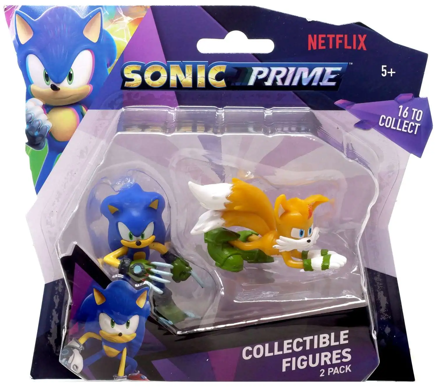 Sonic The Hedgehog Prime Collectible Figures Sonic & Knuckles 2.5-Inch Mini Figure 2-Pack