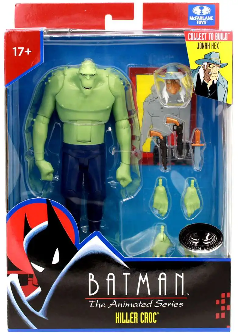 McFarlane Toys DC Direct Batman: The Animated Series Build Jonah Hex Series Killer Croc Exclusive Action Figure [Platinum Edition Chase Version]