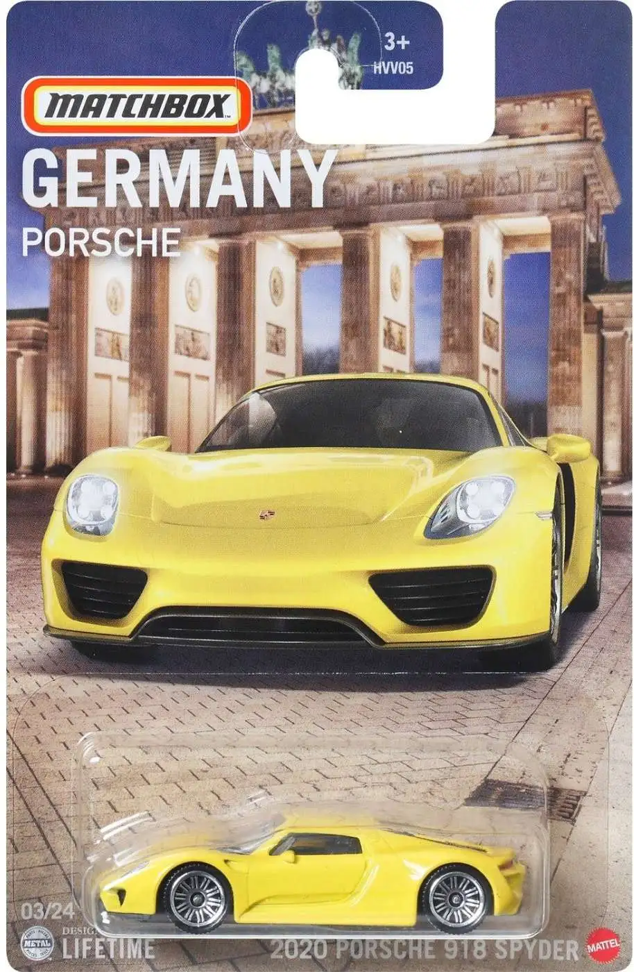 Matchbox Germany 2020 Porsche 918 Spyder Diecast Car 324 Mattel