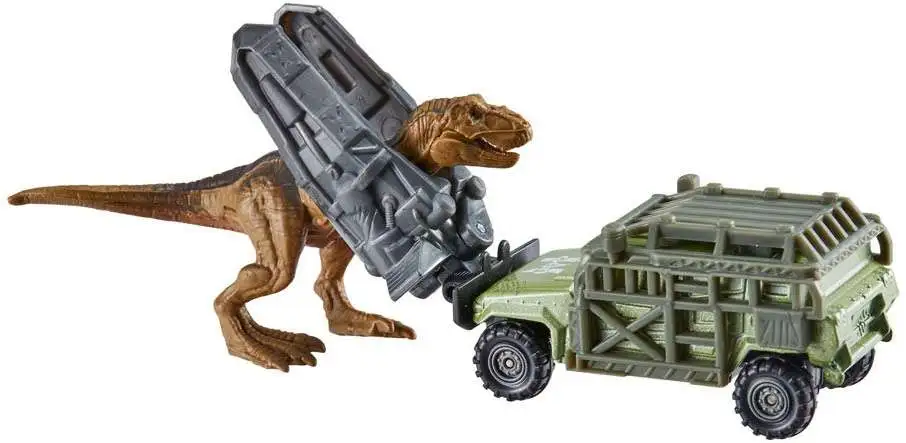 Jurassic Park 3 - Véhicule Hasbro Diecast Avec Cage De Capture