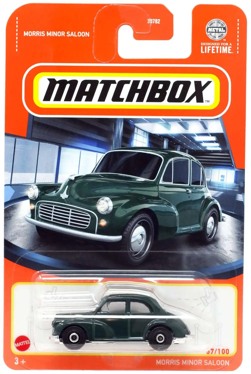 Matchbox Morris Minor Saloon Diecast Car [Green]