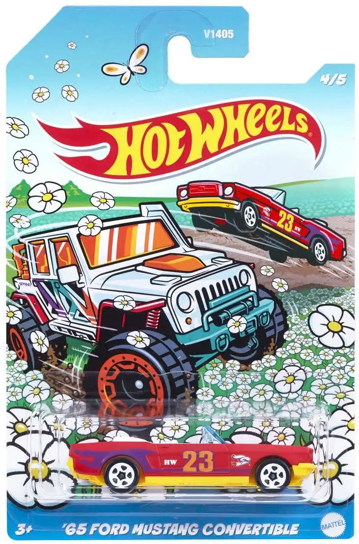 Hot Wheels 2023 Spring / Easter '65 Ford Mustang Convertible Diecast Car