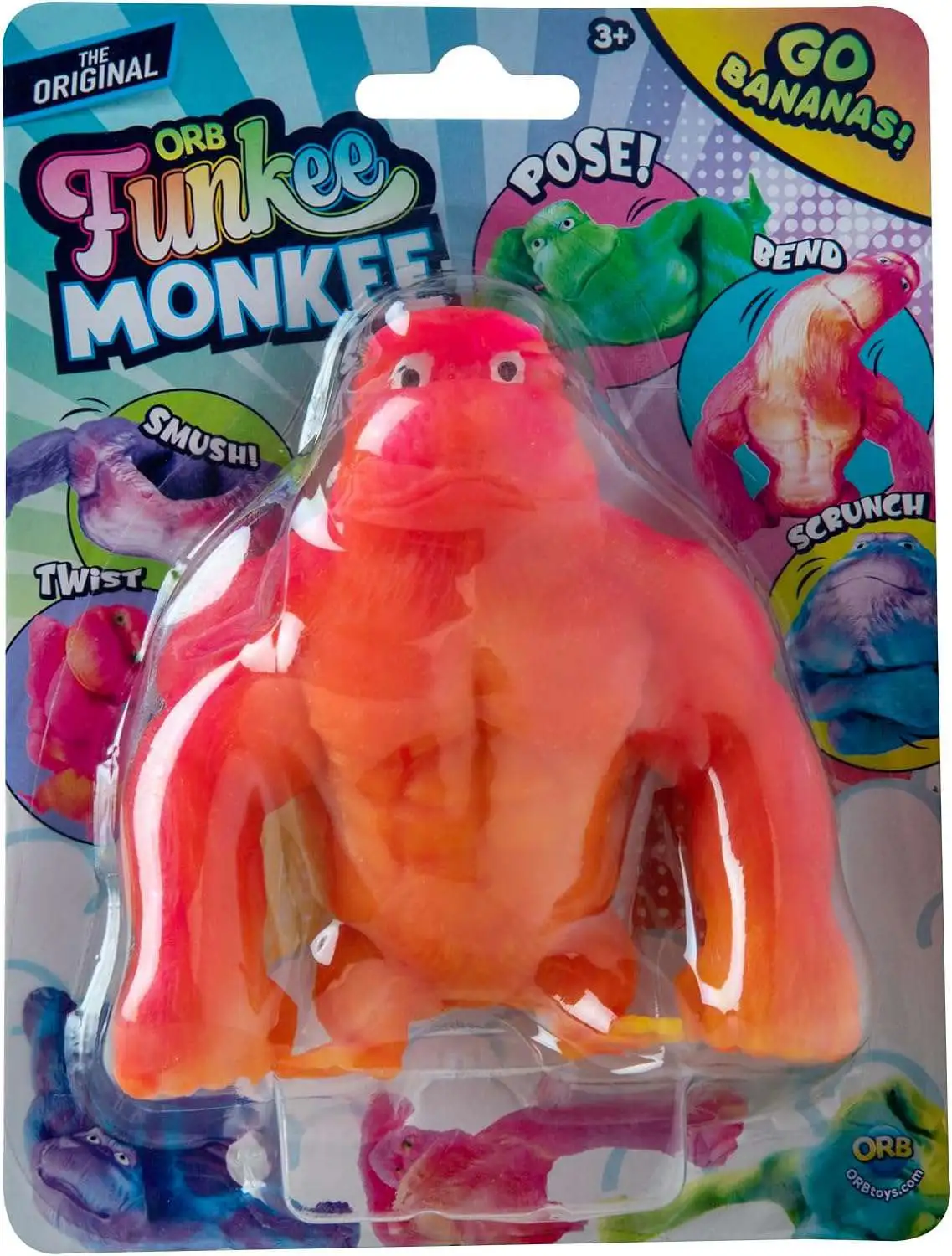 Funkee Monkee Orange 4-Inch Figure [SUPER STRETCHY!]