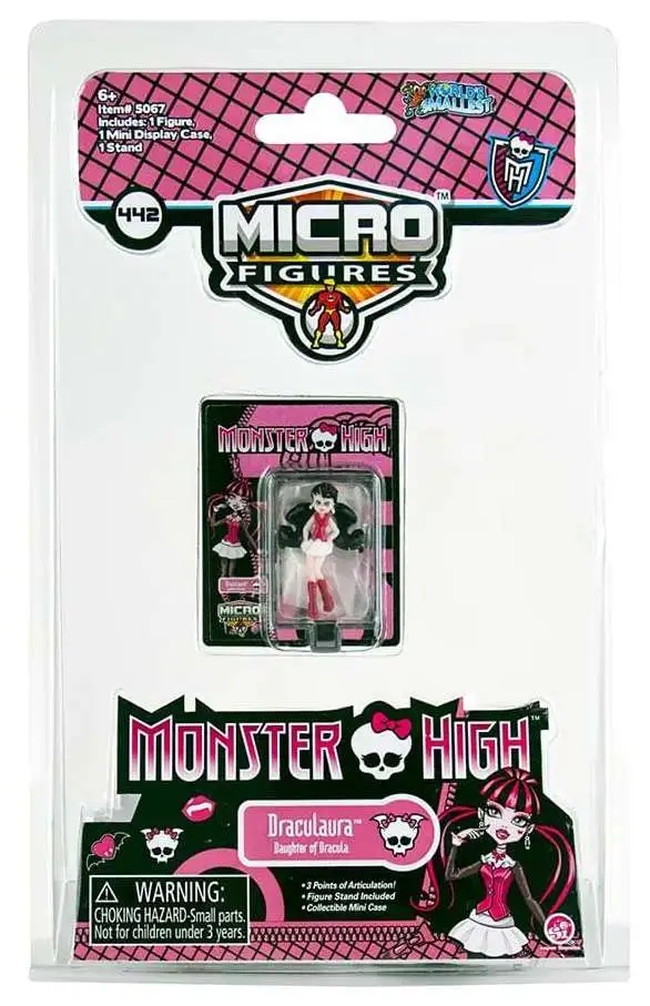 World's Smallest Monster High Micro Figures Draculaura 1.25-Inch Micro Figure