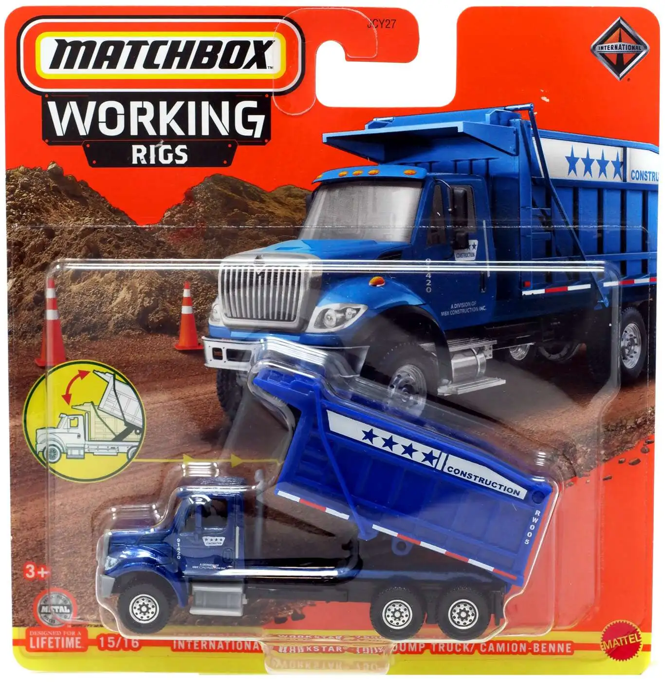 Matchbox Working Rigs International Workstar 7500 Dump Truck Diecast Vehicle Mattel Toys ToyWiz