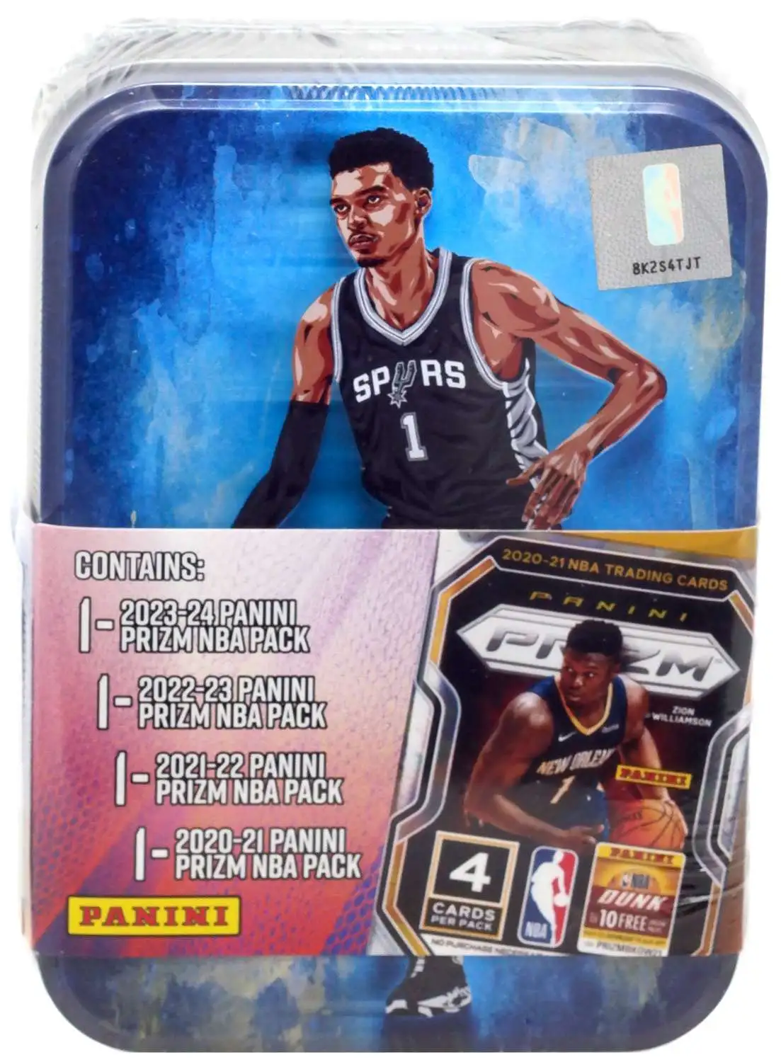 NBA San Antonio Spurs Panini Prizm Victor Wembanyama Trading Card ...