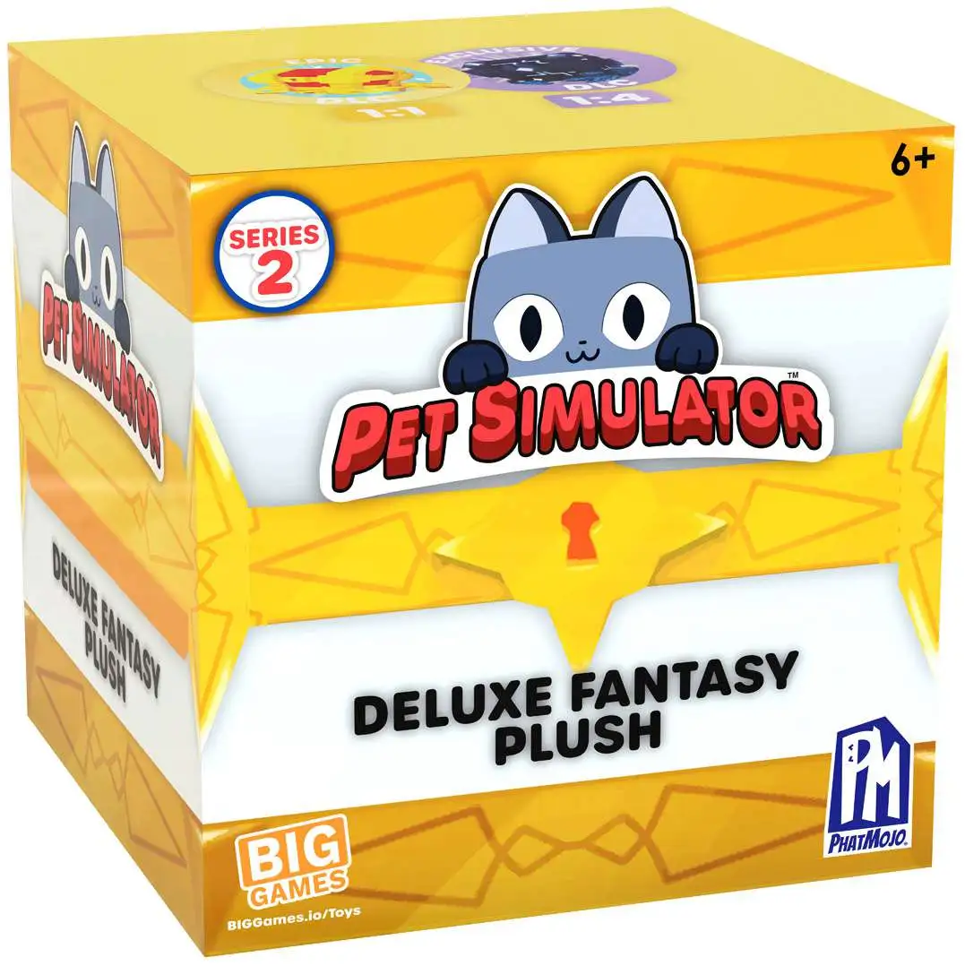 Series 2 BIG GAMES Roblox PET SIMULATOR X Deluxe Fantasy 8 Mystery Tech  Plush