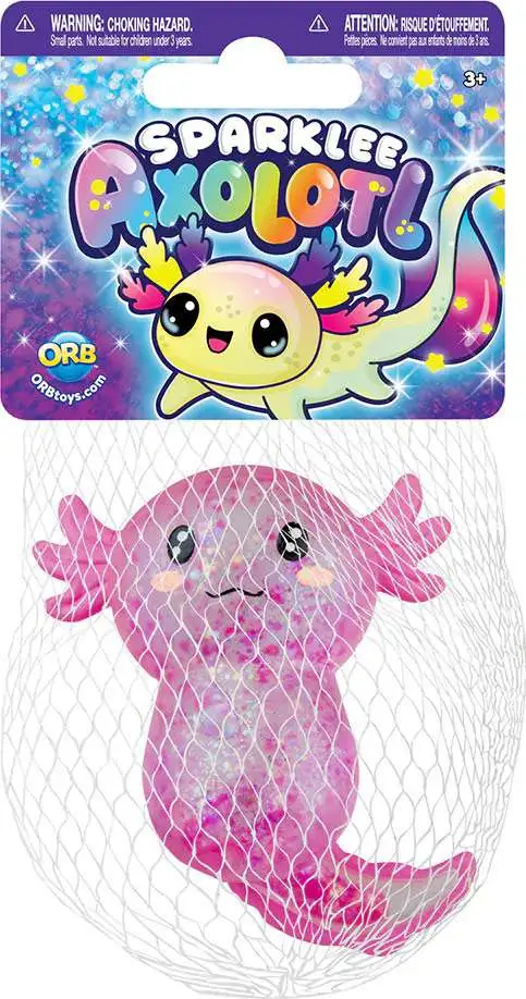 ORB Toys Sparklee Axolotl PINK Squeeze Toy