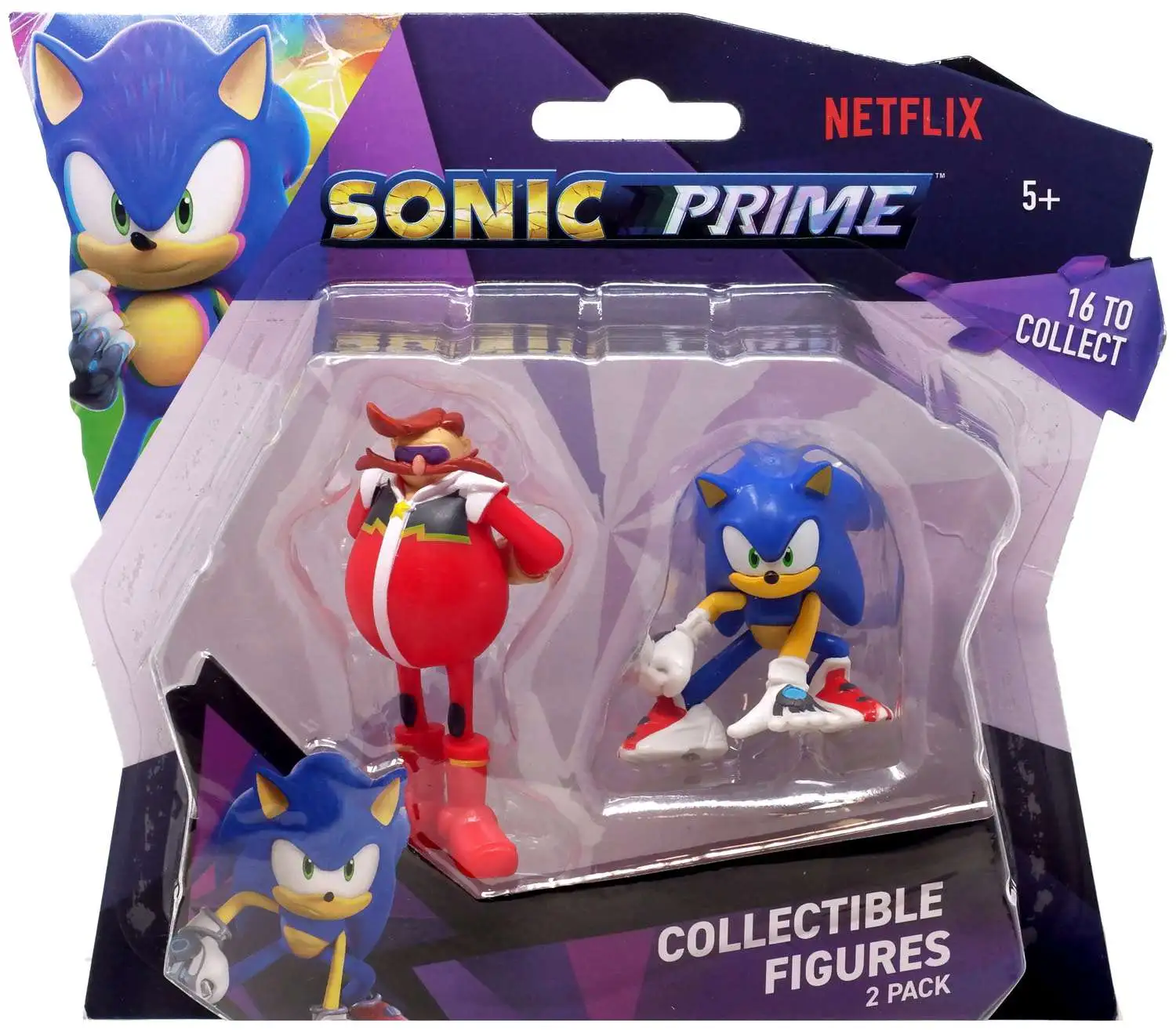 Sonic The Hedgehog Prime Collectible Figures Dr. Eggman Sonic 2.5 Mini ...