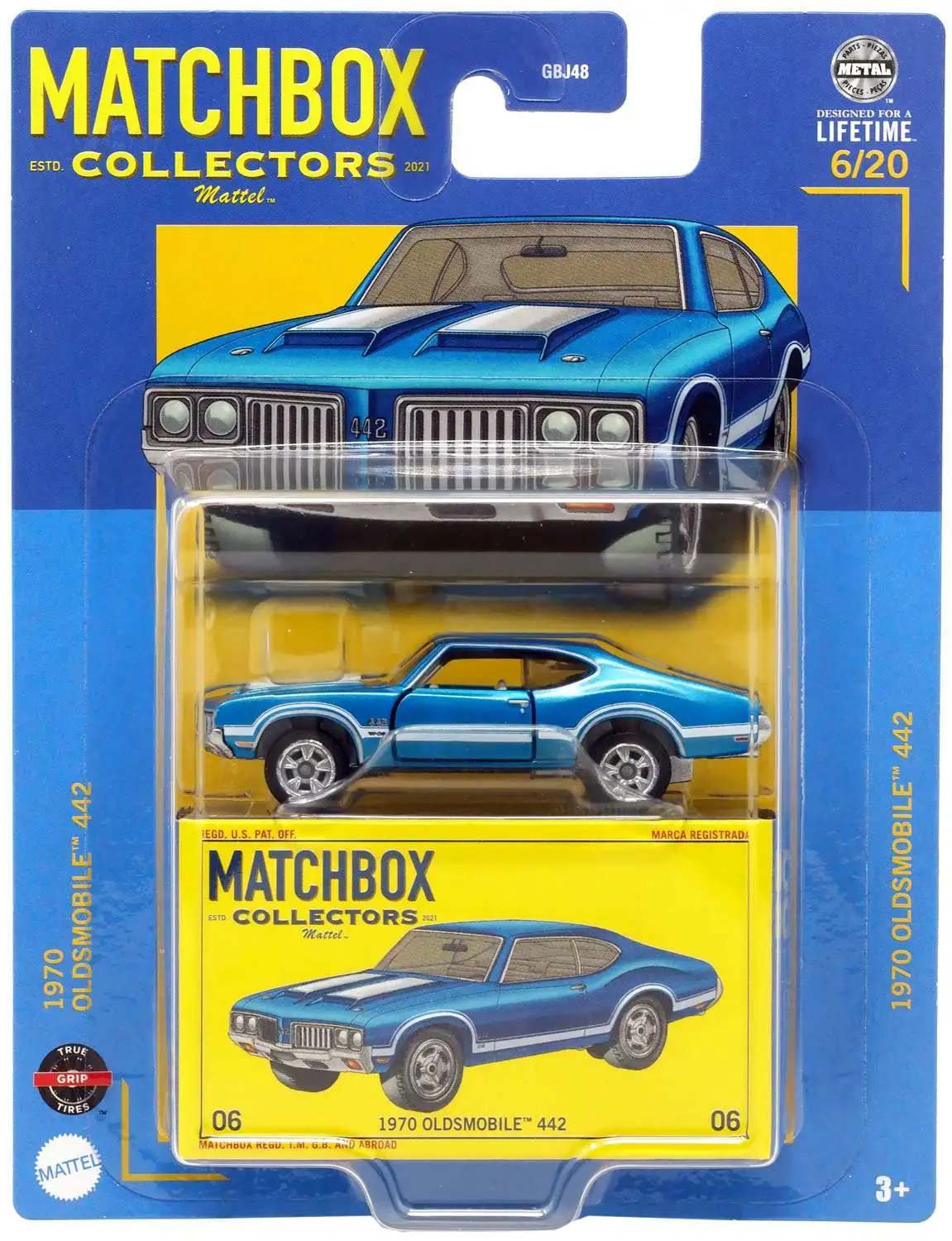 Matchbox Matchbox Collectors 1970 Oldsmobile 442 Diecast Vehicle Mattel Toys ToyWiz