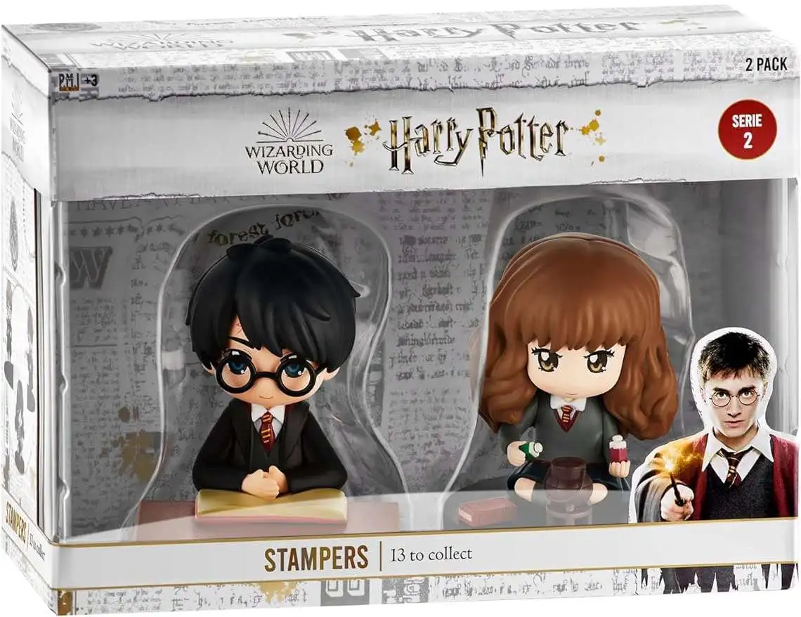 Harry Potter Series 2 Harry & Hermione in Class 3-Inch Stamper 2-Pack