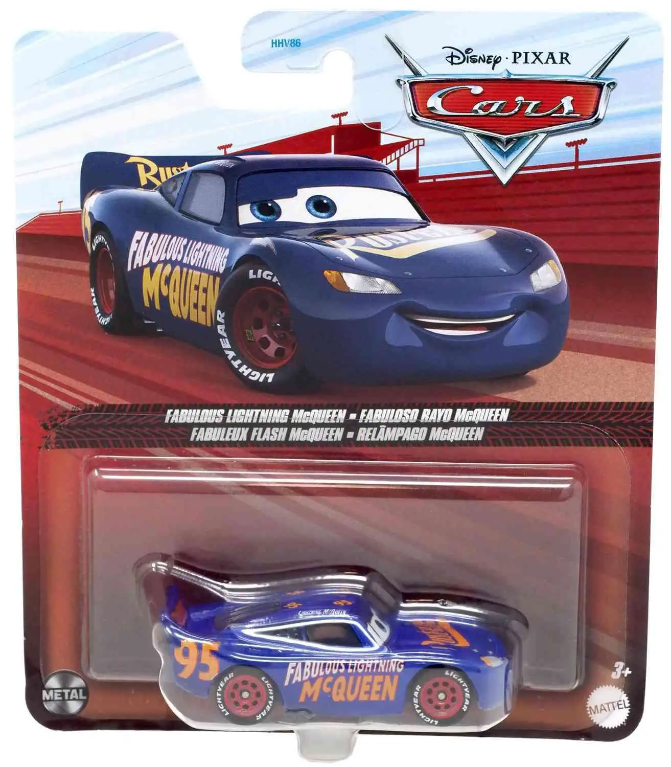 Disney Pixar Cars Cars 3 Metal Fabulous Lightning McQueen 155