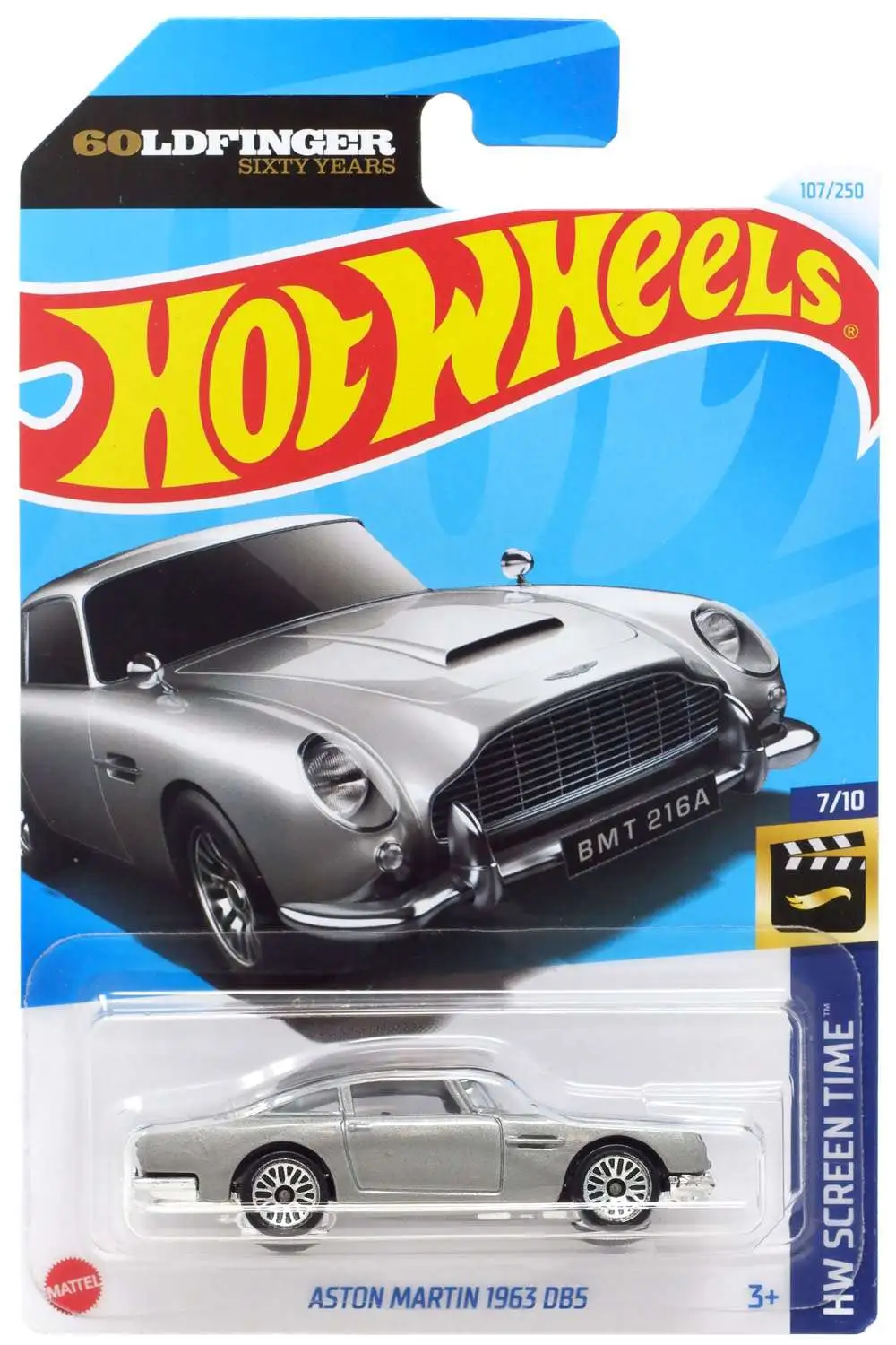 Hot Wheels Goldfinger HW Screen Time Aston Martin 1963 DB5 Diecast Car
