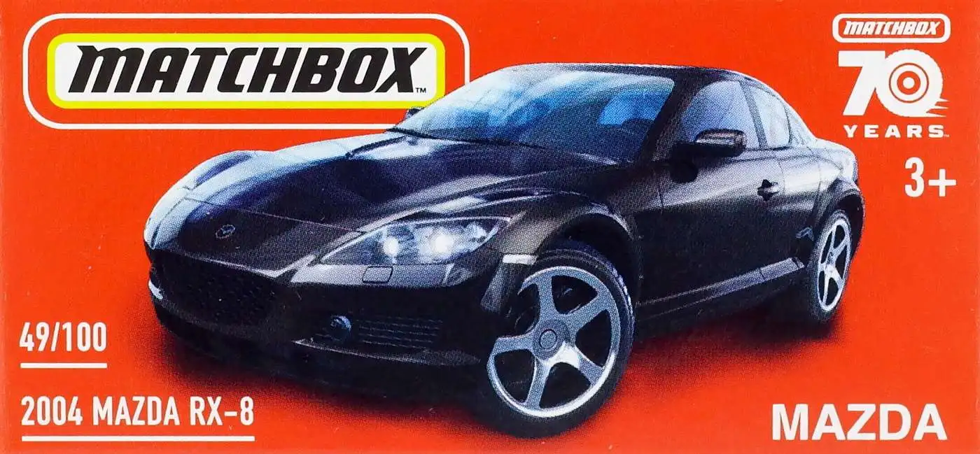 Matchbox 70th Anniversary 2004 Mazda RX-8 Diecast Car [Black]