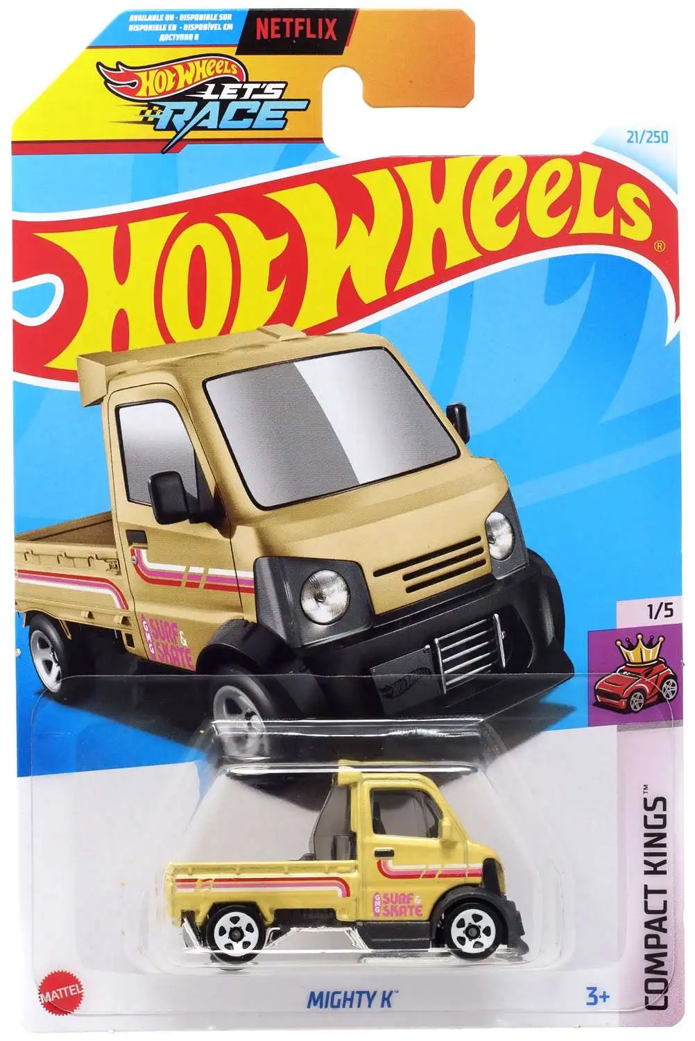 Hot Wheels Let's Race Compact Kings Mighty K Diecast Car