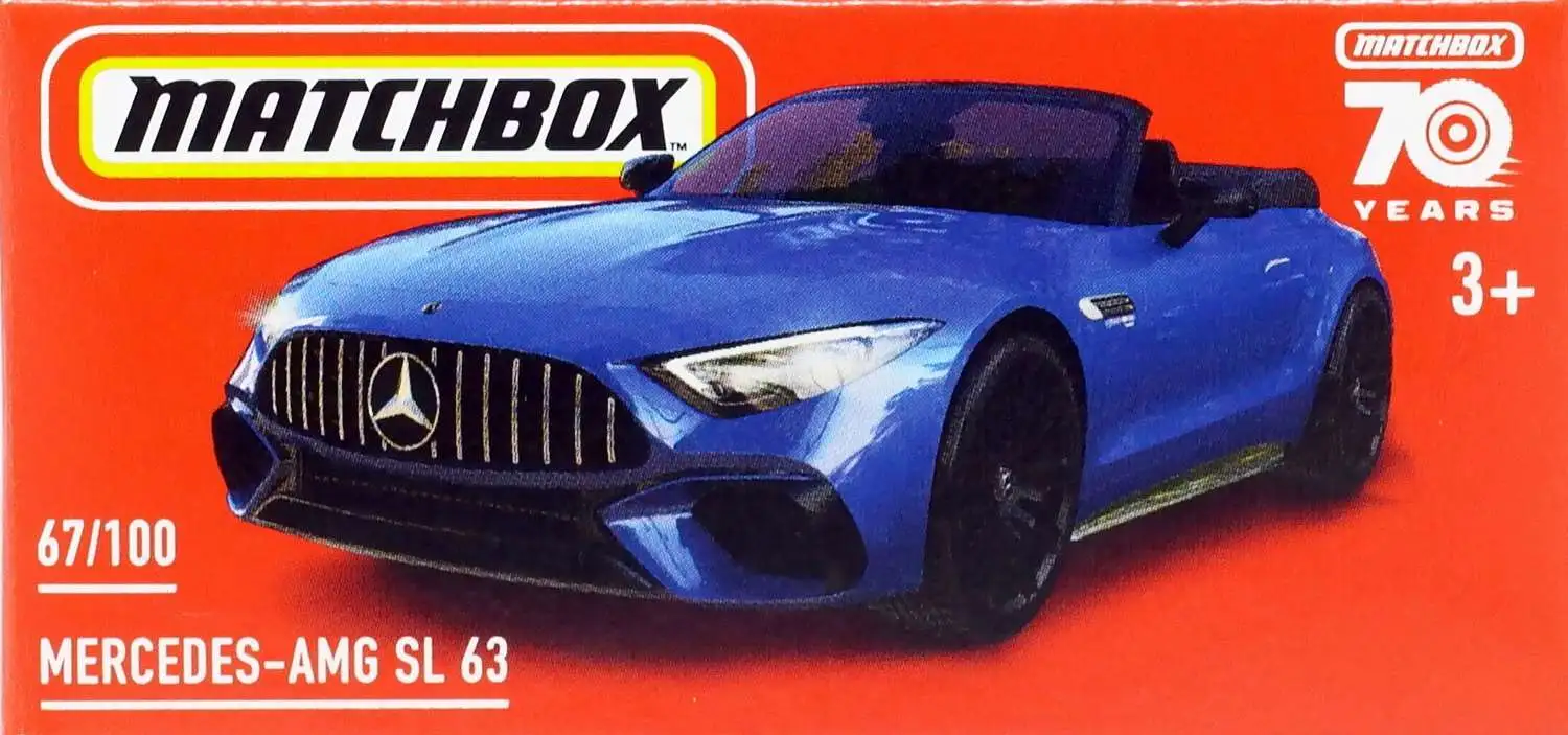Matchbox 70th Anniversary Mercedes-AMG SL 63 Diecast Car [Blue]