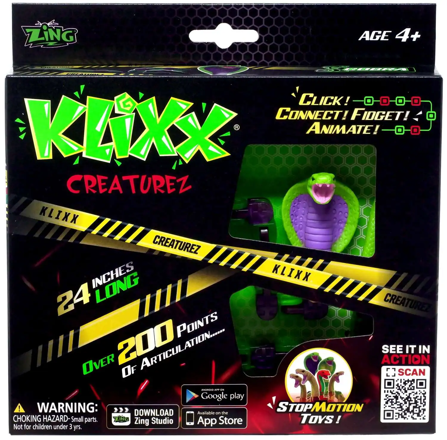 Klixx Creaturez King Cobra Figure