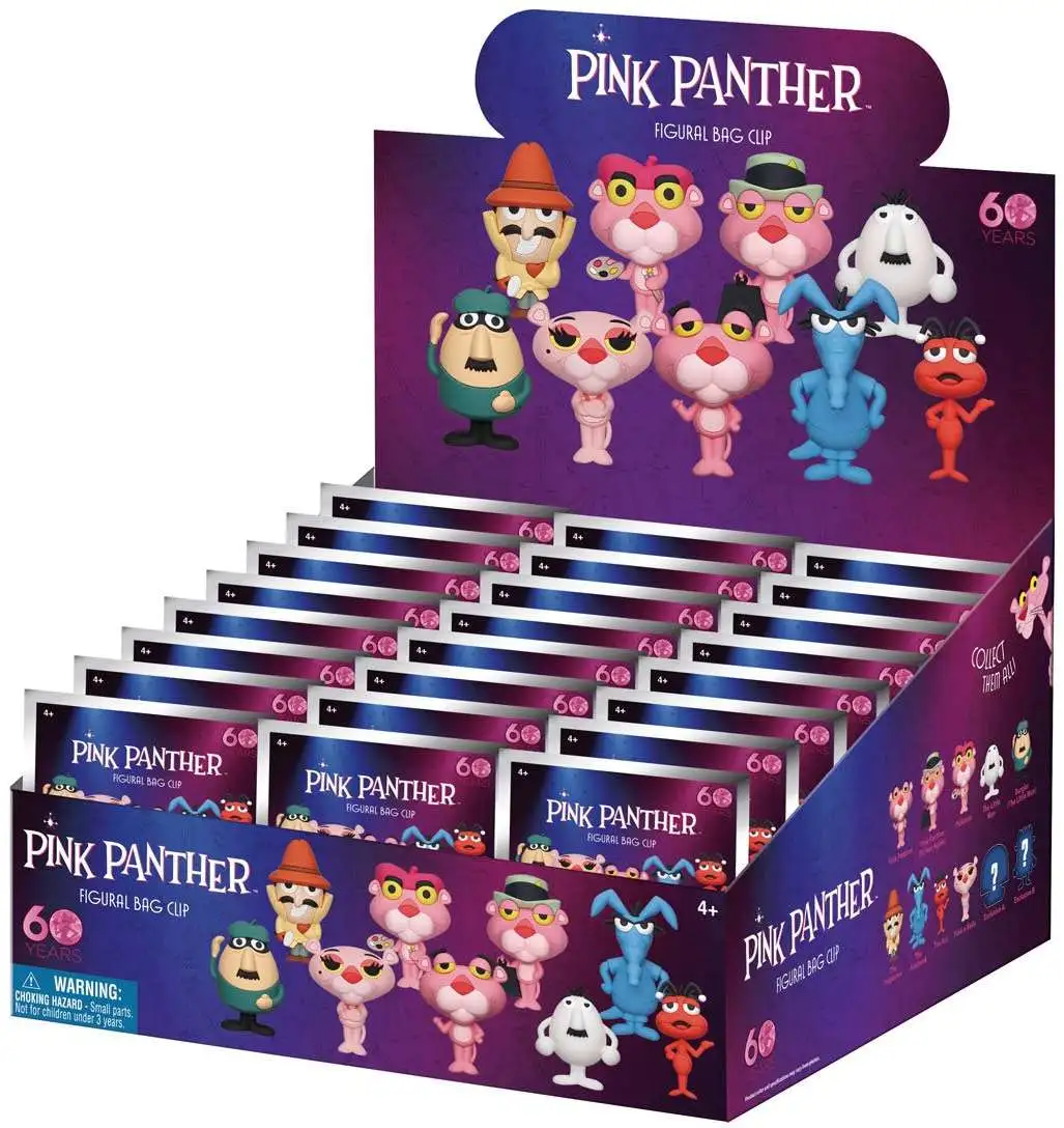 3D Figural Keyring Pink Panther Mystery Box [24 Packs]