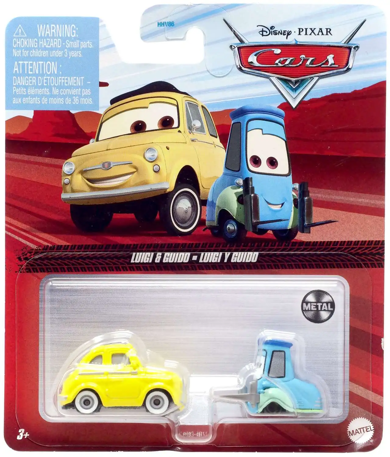 Disney / Pixar Cars Metal Luigi & Guido Diecast Car