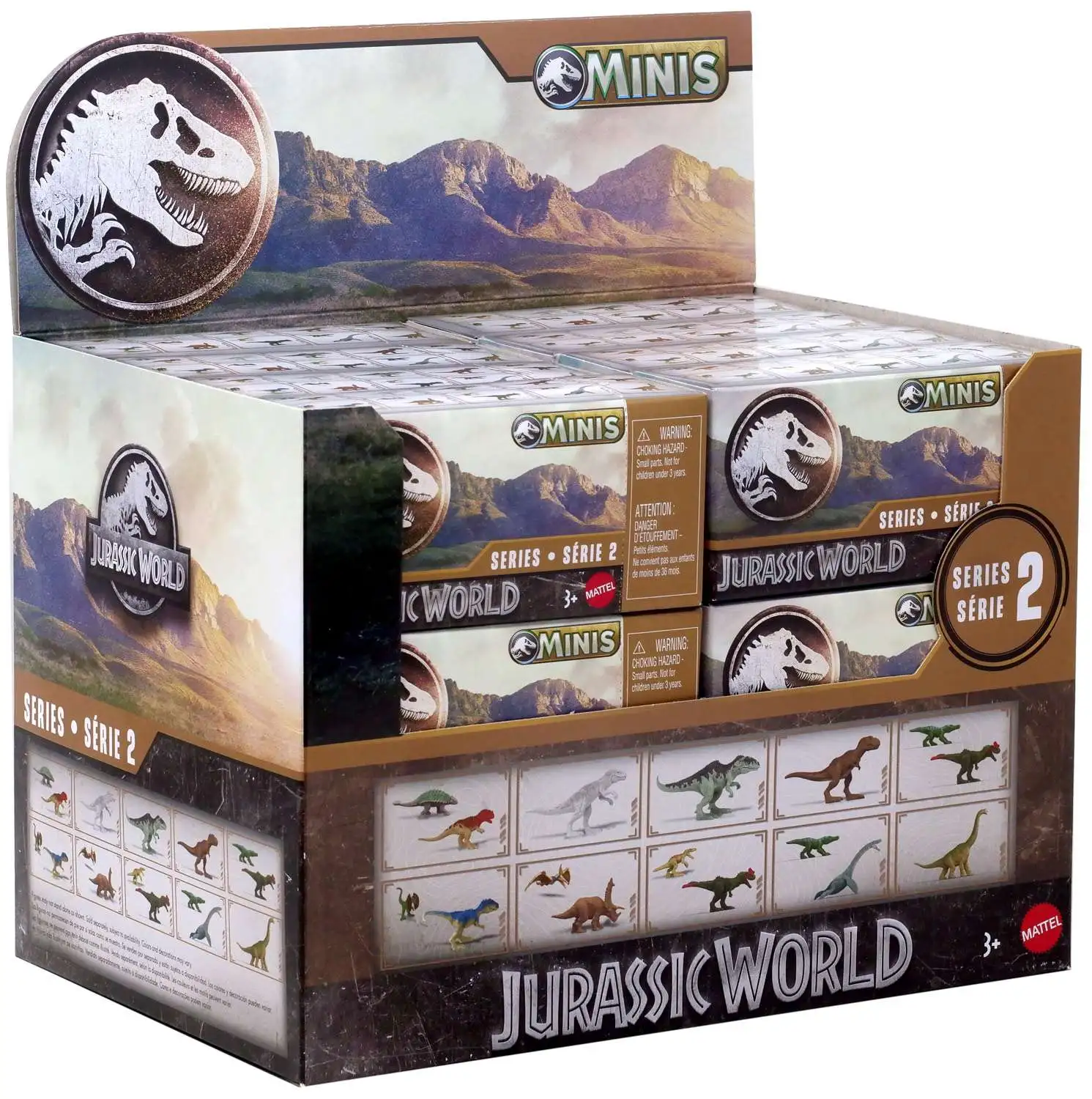 Jurassic World MINIS 2024 Series 2 Mystery Box 24 Packs Mattel