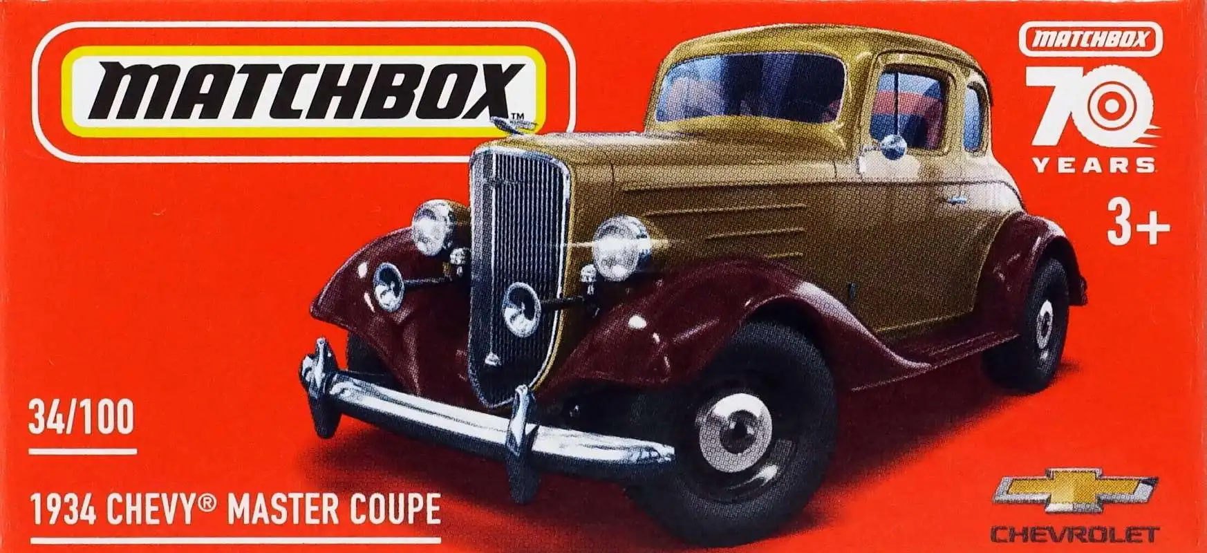 Matchbox 70th Anniversary 1934 Chevy Master Coupe Diecast Car