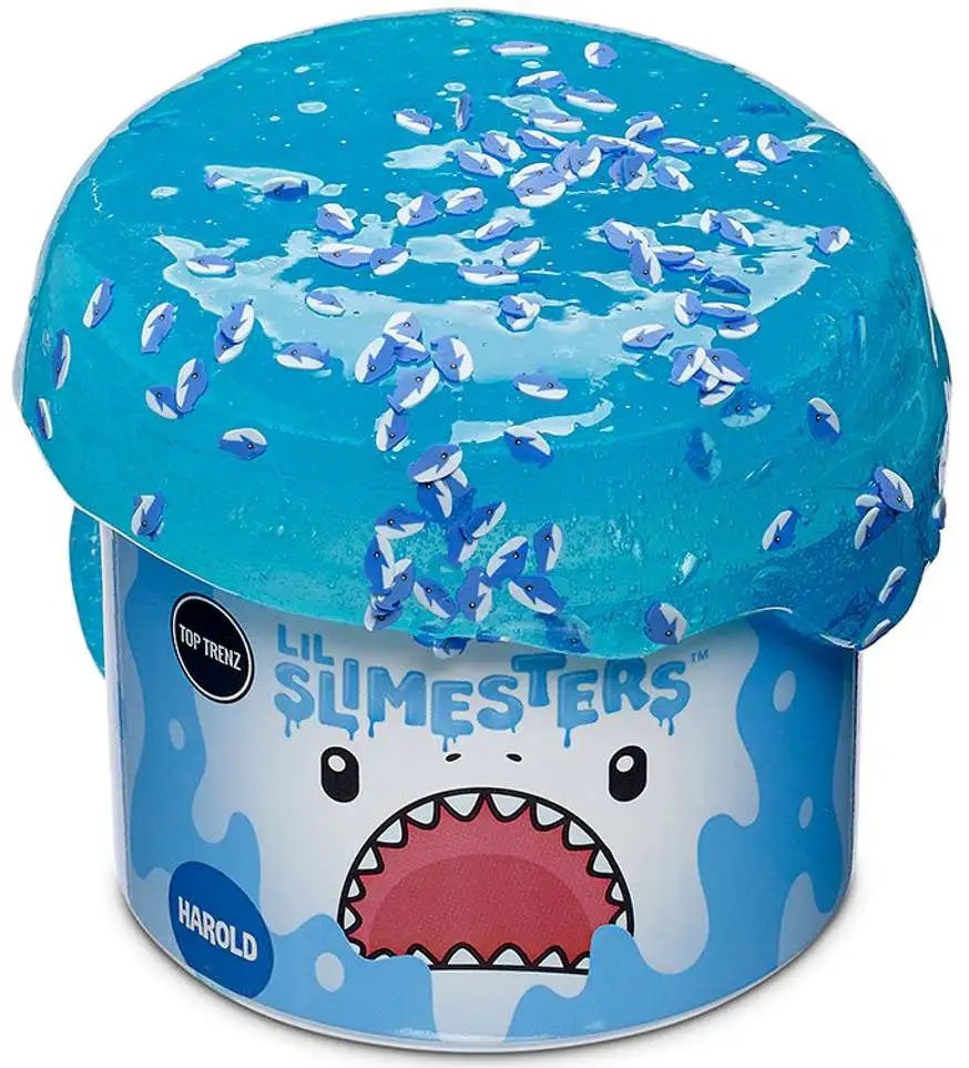 Lil Slimesters Glossy Texture Harold the Shark Slime [with Clay Shark Mix-Ins]