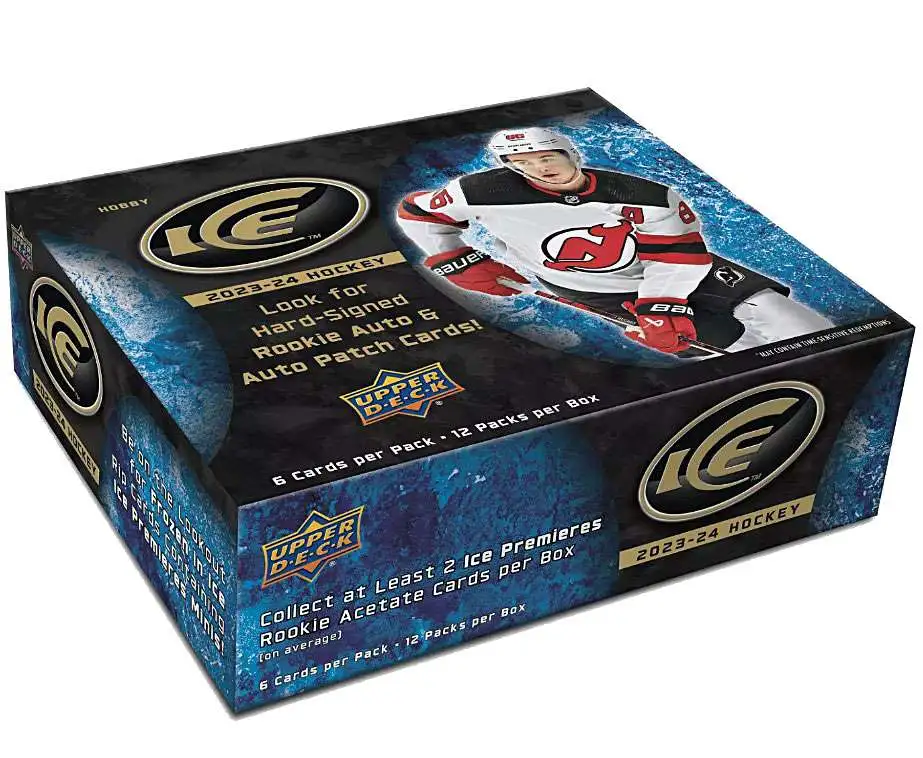 NHL Upper Deck 2023-24 ICE Hockey Trading Card HOBBY Box [12 Packs]