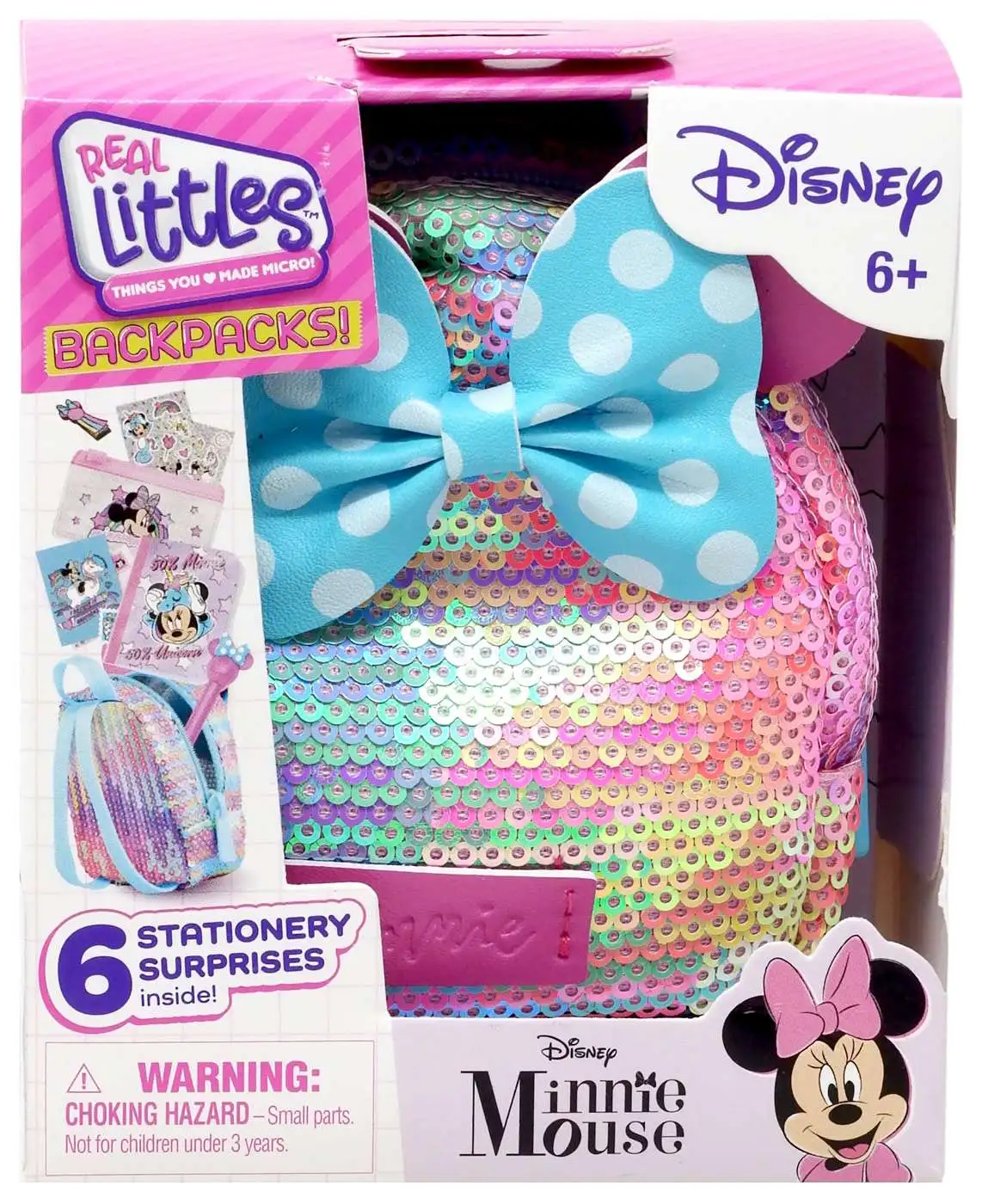 Shopkins Real Littles Disney Backpacks! Series 6 Minnie Mouse Pack
