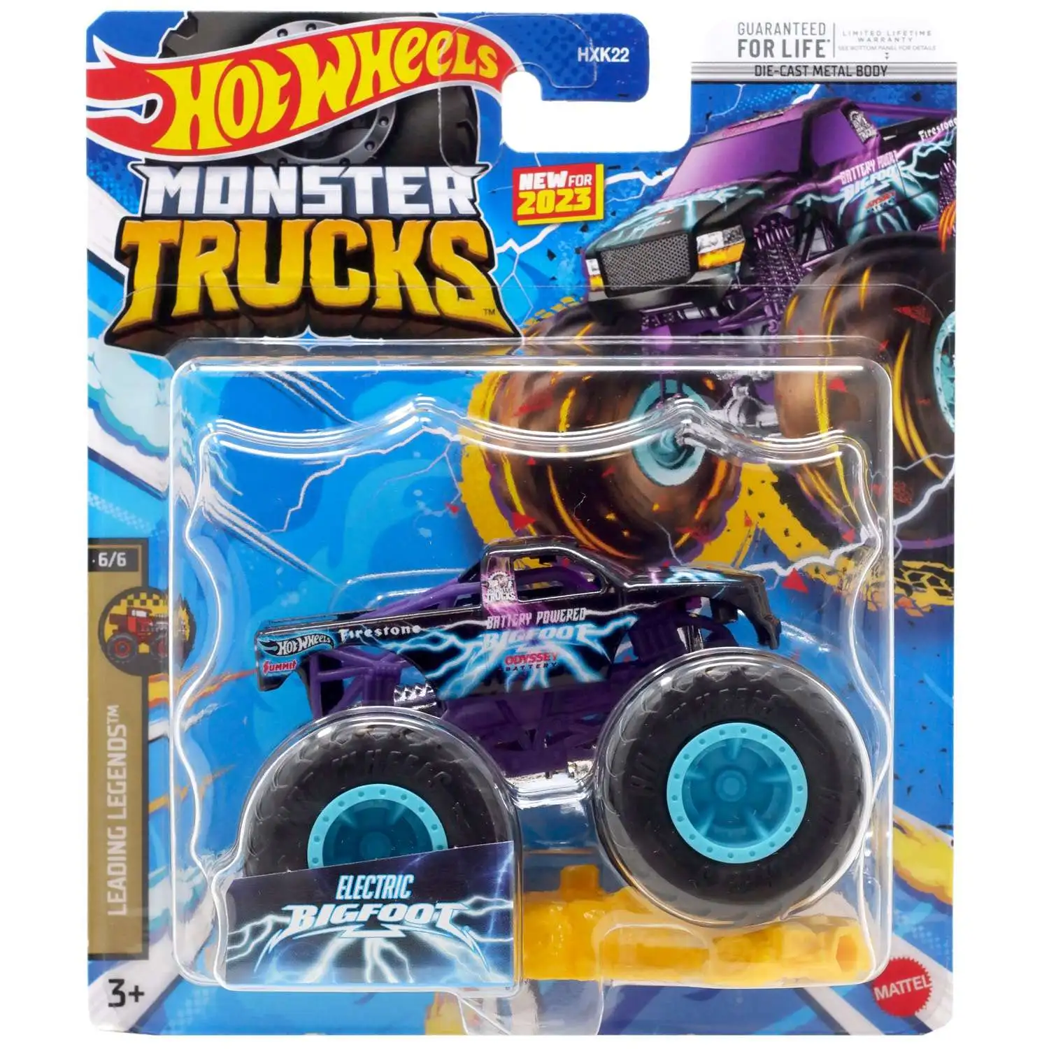 Hot Wheels Monster Trucks Leading Legends Electric Bigfoot Diecast Car