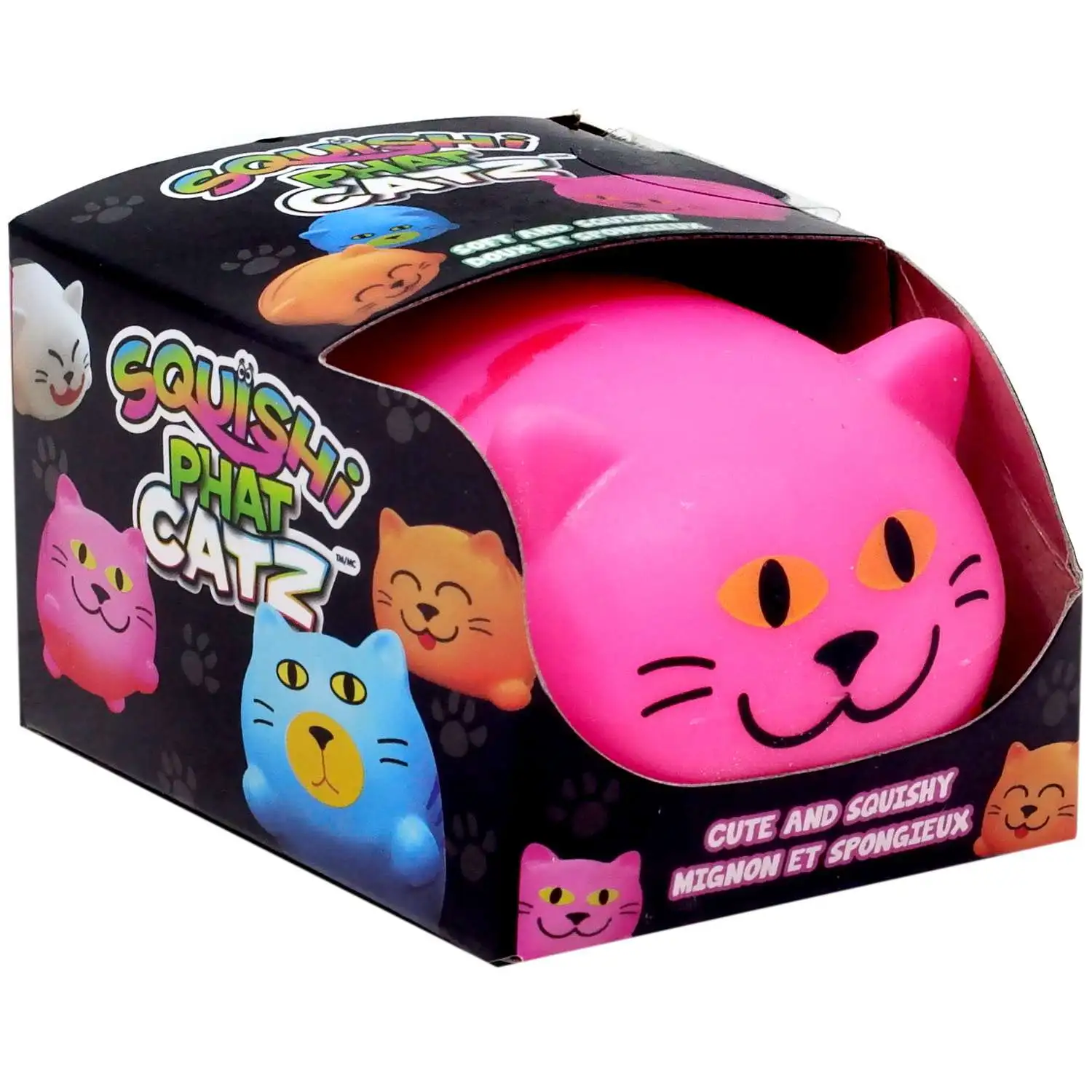 Squishi Phat Catz Pink Squeeze Toy