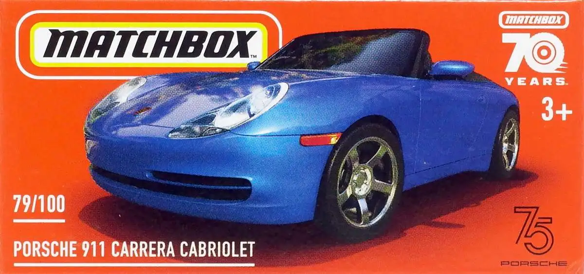 Matchbox 70th Anniversary Porsche 911 Carrera Cabriolet Diecast Car
