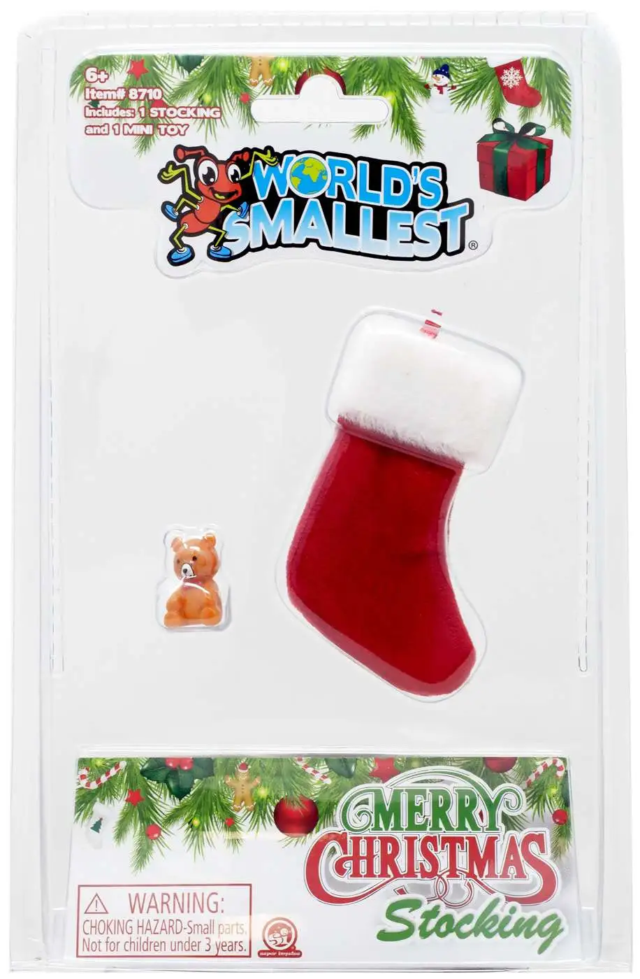 World's Smallest Merry Christmas Stocking [Teddy Bear]