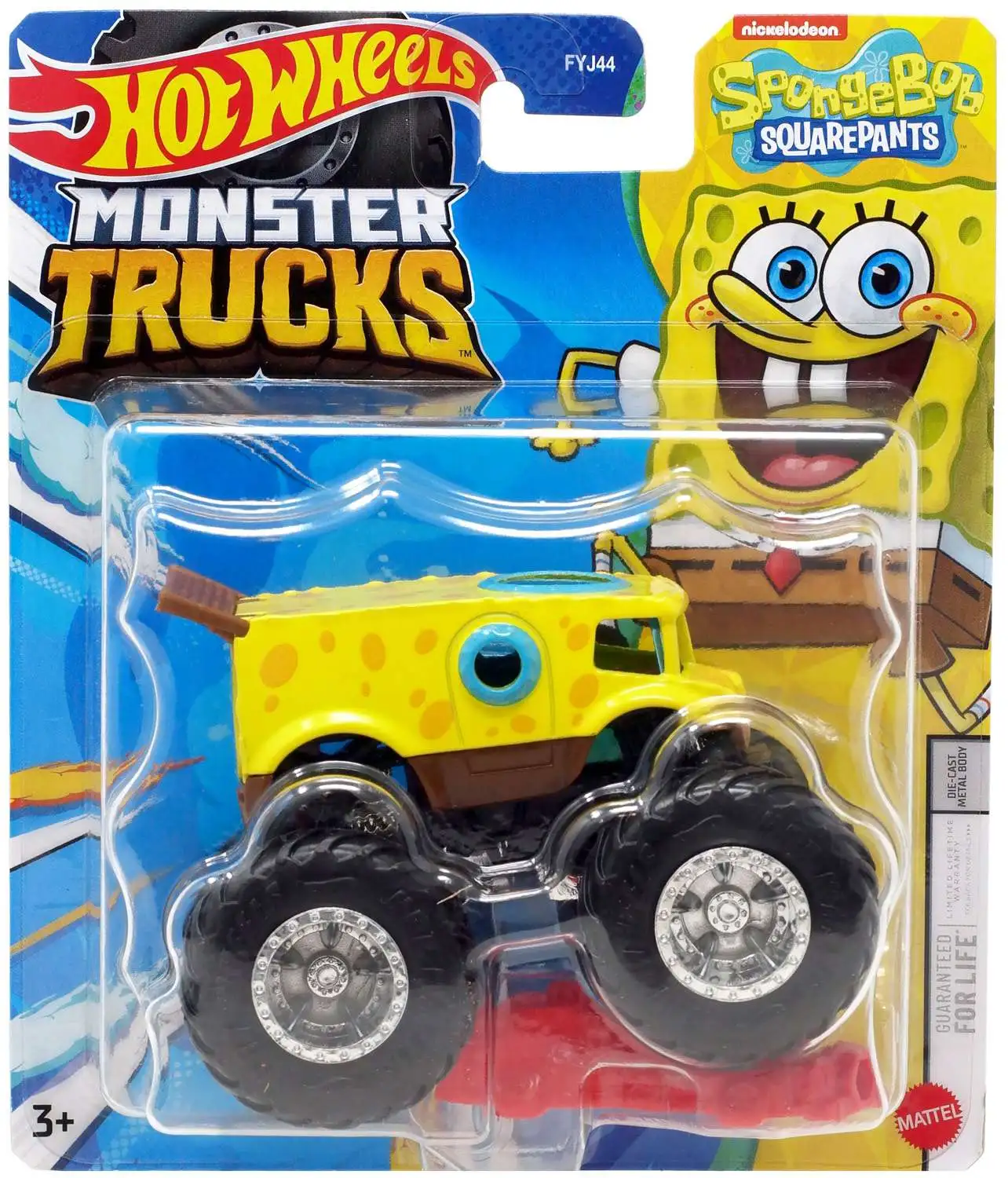 Hot Wheels Monster Trucks Spongebob Squarepants Diecast Car [Red Crushable Car]