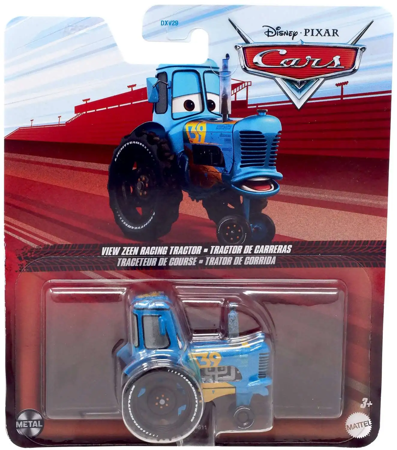 Disney Pixar Cars Cars 3 Metal View Zeen Racing Tractor 155 Diecast Car 2024 Mattel Toys ToyWiz