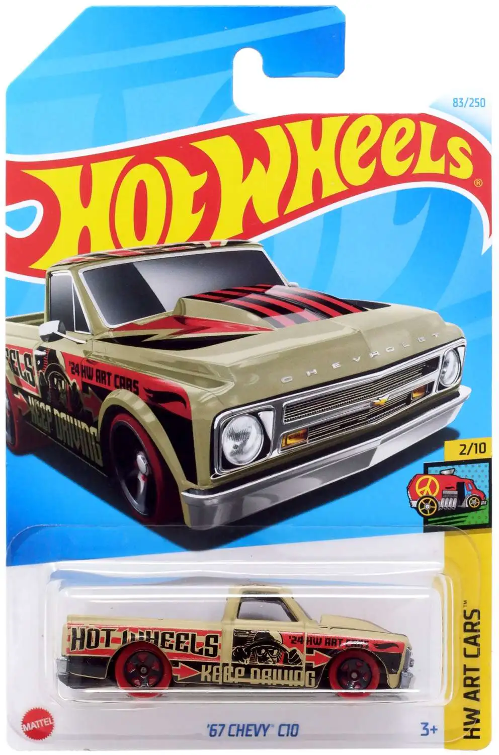 Hot Wheels HW Art Cars '67 Chevy C10 Diecast Car