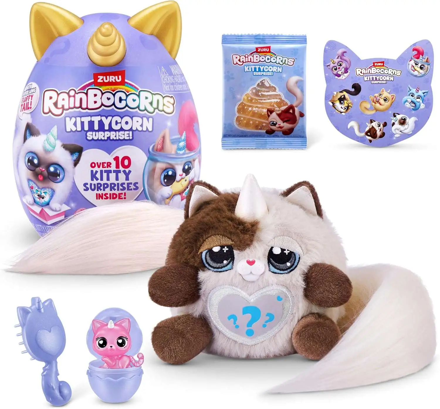 Rainbocorns Kittycorn Surprise Himalayan Mystery Egg Plush [Over 10 Kitty Surprises Inside!]