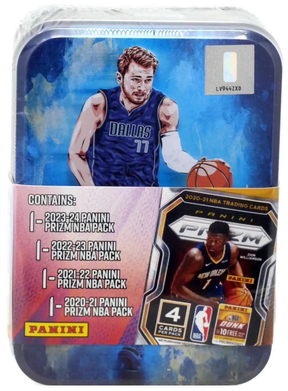 NBA Dallas Mavericks Panini Prizm Luka Doncic Trading Card COLLECTOR Tin