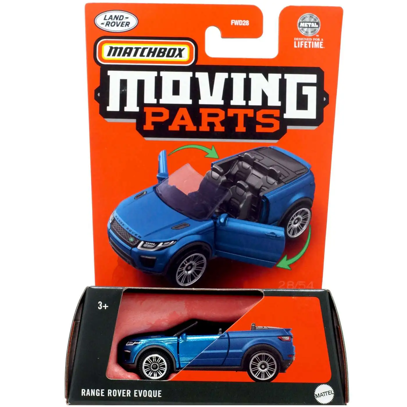 Matchbox Moving Parts Range Rover Evoque Diecast Vehicle Mattel Toys ToyWiz