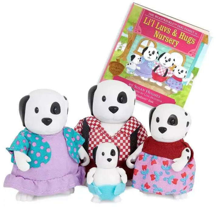 Lil Woodzeez Famileez Farm Collection Woofwinkle Dog Family