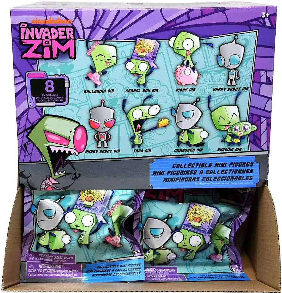 Nickelodeon Invader Zim Collectible Mini Figure Mystery Box [24 Packs]
